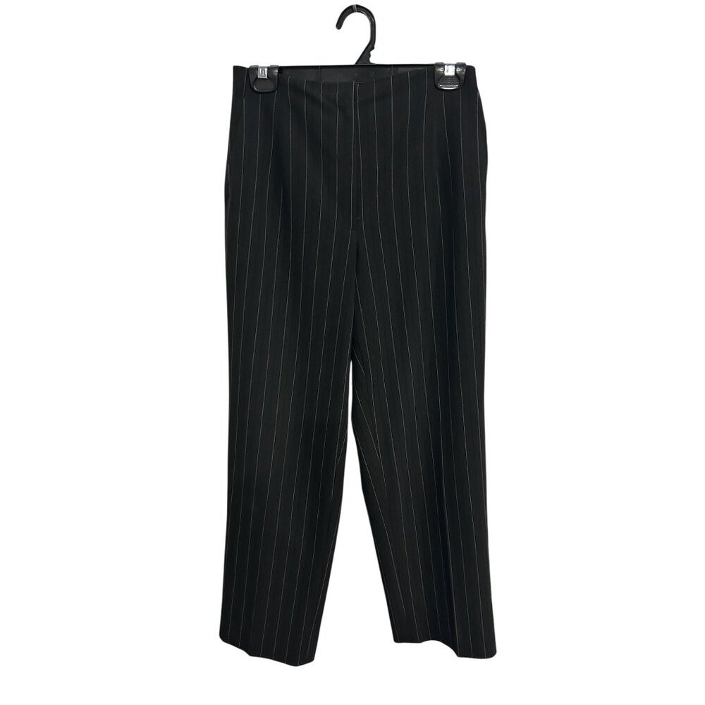 Talbots Petites Pinstriped Classic Straight Leg Dress Pants Size 6 Workwear